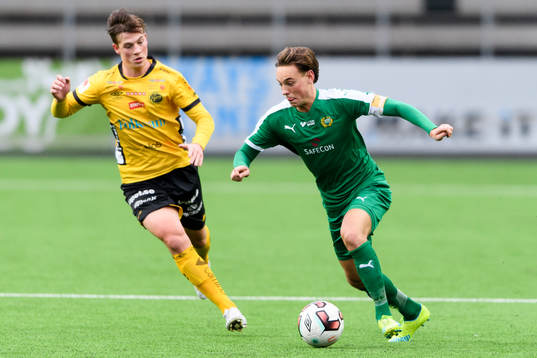 Hammarbys Cesar Weilid och Elfsborgs Simon Olsson