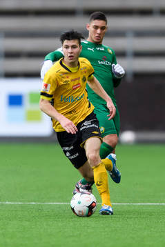 Elfsborgs Mattias Özgün och Hammarbys Yassin Housni