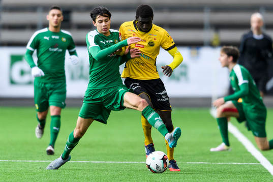 Hammarbys William Vera Garcia och Elfsborgs Marokhy Ndione