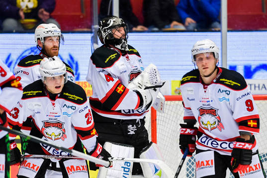 Malmö Redhawks målvakt Cristopher Nihlstorp deppar