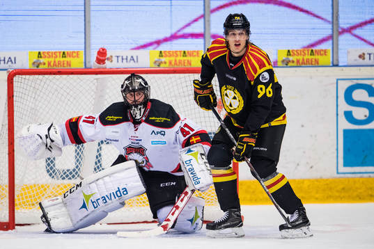 Malmö Redhawks målvakt Cristopher Nihlstorp och Brynäs