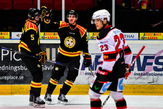 Brynäs Lukas Kilström jublar