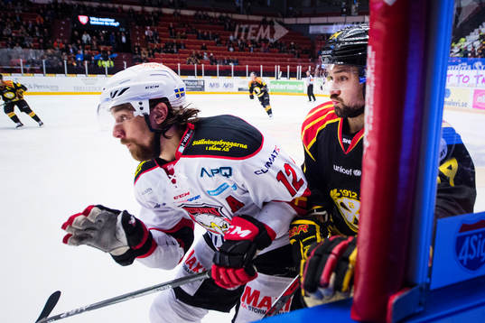 Malmö Redhawks Andreas Thuresson och Brynäs Johan Alcén