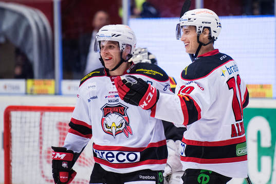 Malmö Redhawks Robin Alvarez jublar
