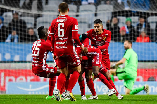 Östersunds Fouad Bachirou jublar
