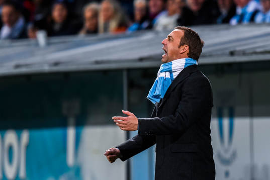 Malmö FFs tränare Allan Kuhn deppar