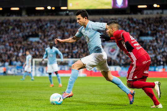 Malmö FFs Behrang Safari och Östersunds Hosam Aiesh