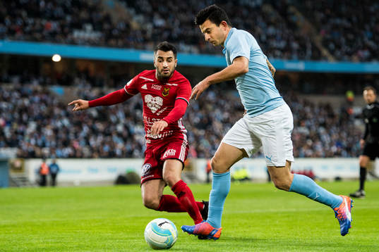 Malmö FFs Behrang Safari och Östersunds Brwa Nouri