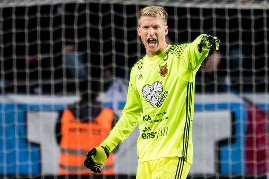 Östersunds målvakt Hampus Nilsson
