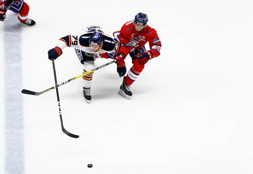 Djurgårdens Patrik Lundh och Linköpings Kristian Näkyvä