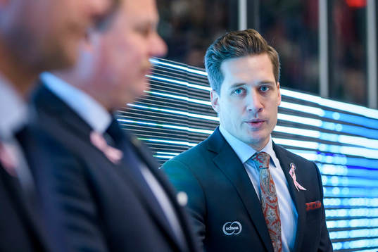 Växjös tränare Sam Hallam