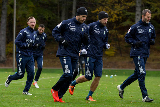 IFK Göteborgs Tobias Hysén, Adam Johansson och Hjalmar