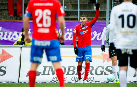 Helsingborgs Jordan Larsson deppar