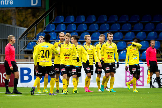 Mjällbys spelar jublar