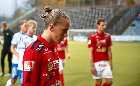 Målgörare Falkenbergs Jesper Karlsson deppar