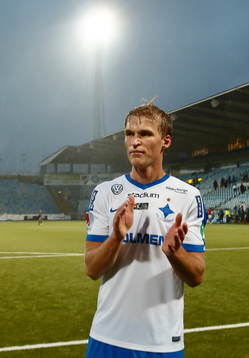 Norrköpings Sebastian Andersson jublar