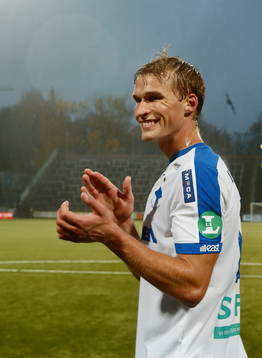 Norrköpings Sebastian Andersson jublar