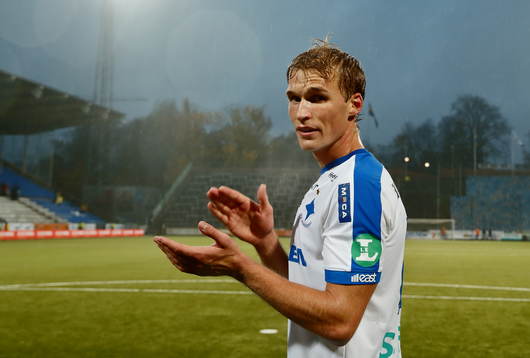Norrköpings Sebastian Andersson jublar