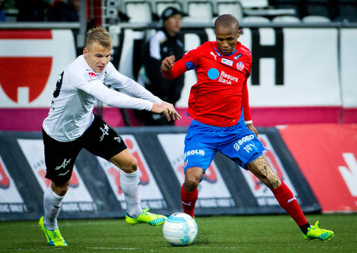 Örebros Victor Sköld och Helsingborgs Bradley Ralani