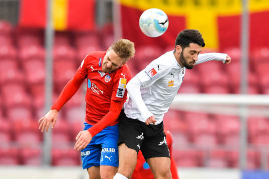 Helsingborgs Johan Mårtensson och Örebros Nahir Besara