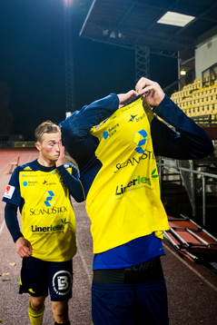 Ängelholms Albin Nilsson och Fredrik Lundgren deppar när