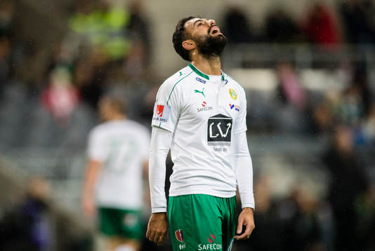 Hammarbys Imad Khalili reagerar