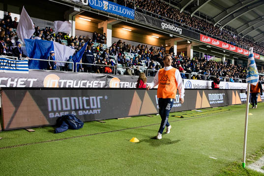 IFK Göteborgs Tobias Hysén värmer upp