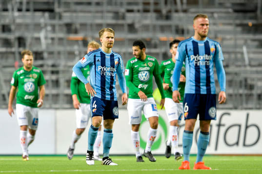 Djurgårdens Jacob Une Larsson och Alexander Faltsetas