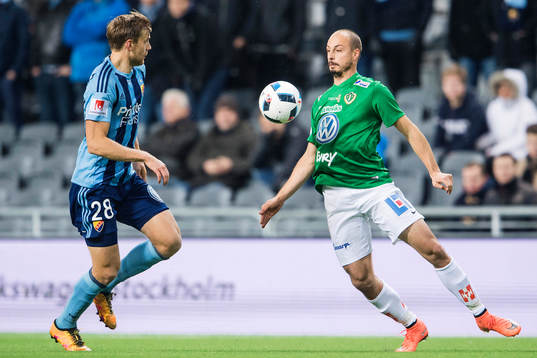 Djurgårdens Niklas Gunnarsson och Jönköpings Pär
