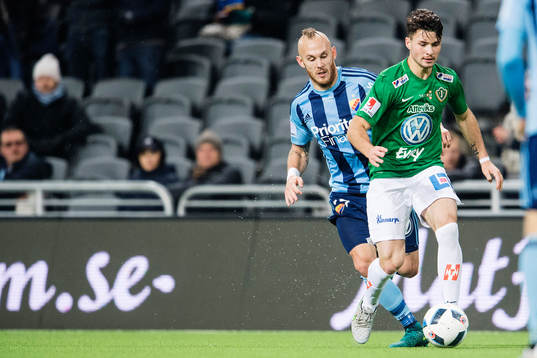 Djurgårdens Magnus Eriksson och Jönköpings Jonathan