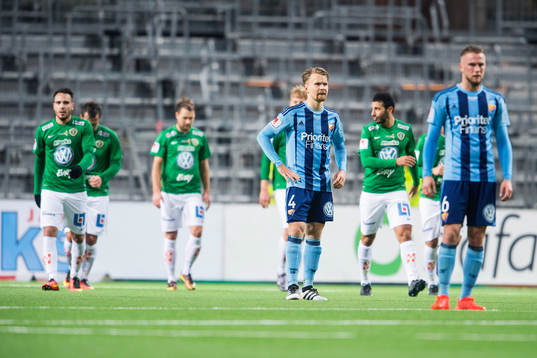 Djurgårdens Jacob Une Larsson deppar