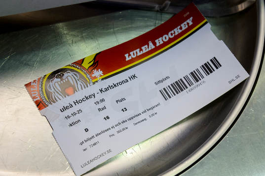 En matchbiljett