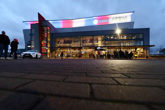 Saab Arena innan ishockeymatchen i SHL mellan Linköping