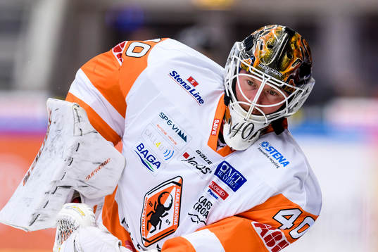 Karlskronas målvakt målvakt Johan Holmqvist på
