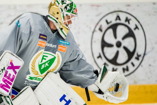 Färjestads målvakt Lars Haugen
