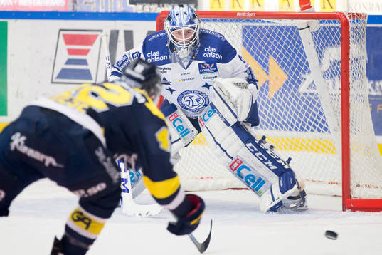 Leksands målvakt Henrik Haukeland