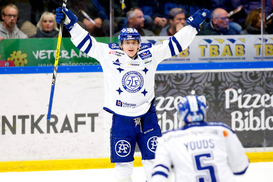 Leksands Johan Porsberger jublar