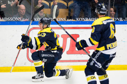 s Lias Andersson och Christoffer Persson jublar