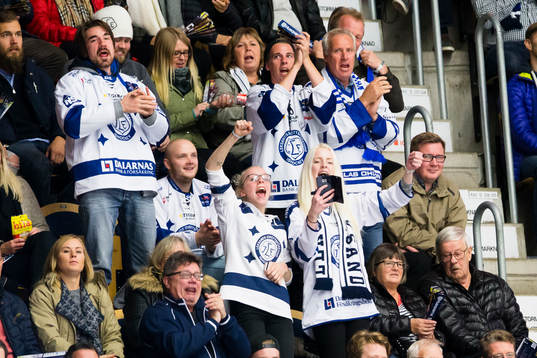 Leksands supportrar jublar