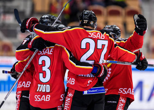Luleås Brendan Mikkelson jublar