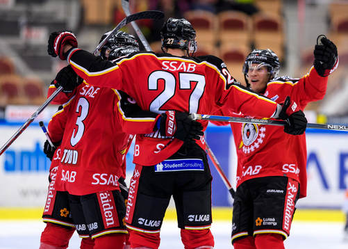 Luleås Brendan Mikkelson jublar