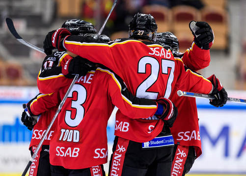 Luleås Brendan Mikkelson jublar
