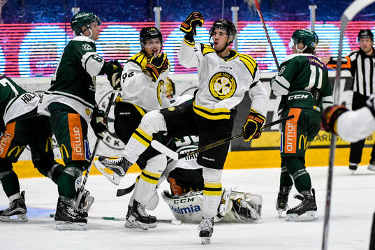 Brynäs Jesper Jensen jublar