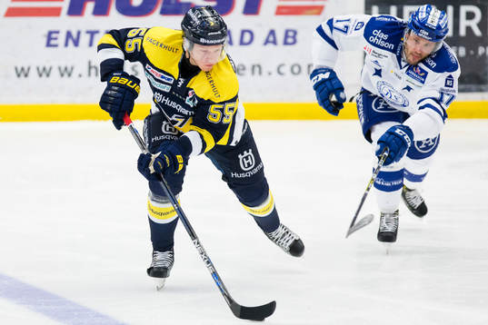 s Andreas Borgman före Leksands Jesper Ollas