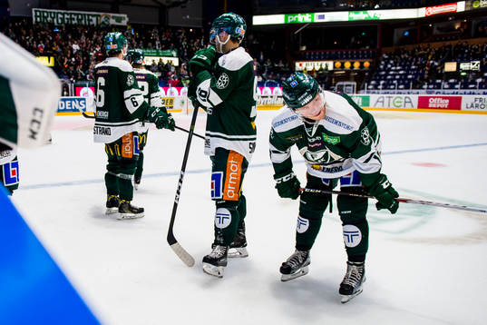 Färjestads Marcus Nilsson, Mikael Wikstrand, Björn