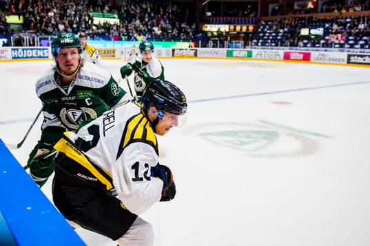 Färjestads Magnus Nygren och Brynäs Gustaf Thorell
