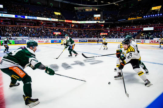 Färjestads Tomas Skogs och Brynäs Tomas Zaborsky