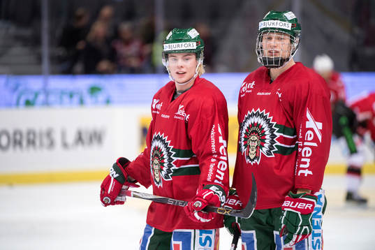 Frölundas Markus Christensson och Kristian Vesalainen