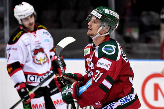 Frölundas Nicklas Lasu jublar