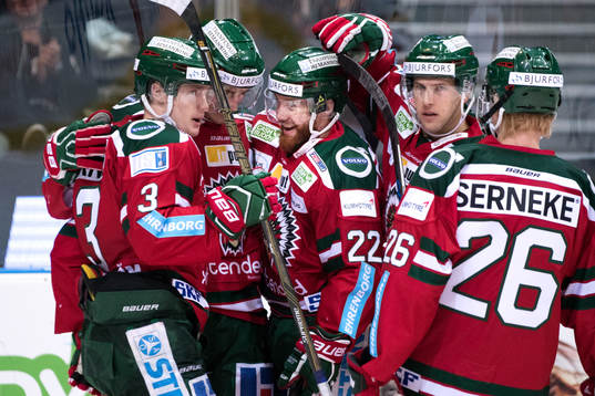Frölundas Robin Figren jublar